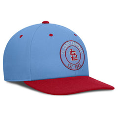 St. Louis Cardinals Nike Cooperstown Collection Pro Dri-FIT Snapback Hat - Light Blue/Red - Nike Discount