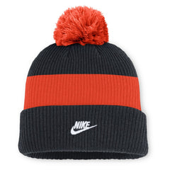 Detroit Tigers Nike Cooperstown Collection Peak Standard Cuffed Knit Hat with Pom - Navy/Orange - Nike Online
