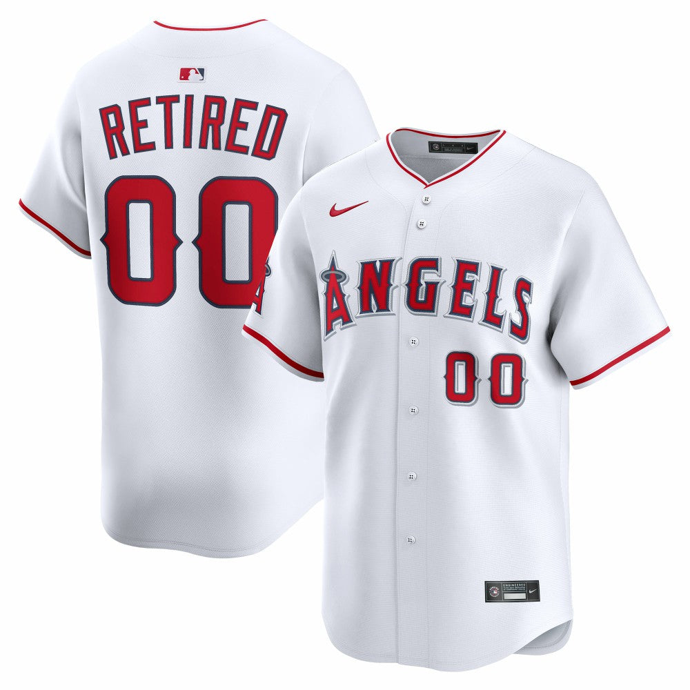 Los Angeles Angels Nike Home Limited Pick-A-Player Retired Roster Jersey - White - Nike Discount
