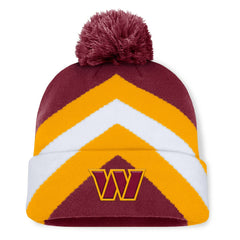 Fanatics Washington Commanders Women's Cornerback Cuffed Knit Hat with Pom Burgundy