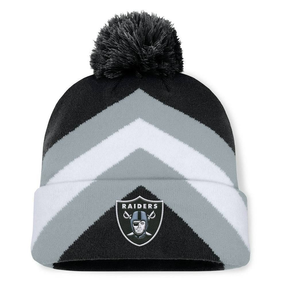 Fanatics Las Vegas Raiders Women's Cornerback Cuffed Knit Hat with Pom Black