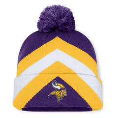 Fanatics Minnesota Vikings Women's Cornerback Cuffed Knit Hat with Pom Purple