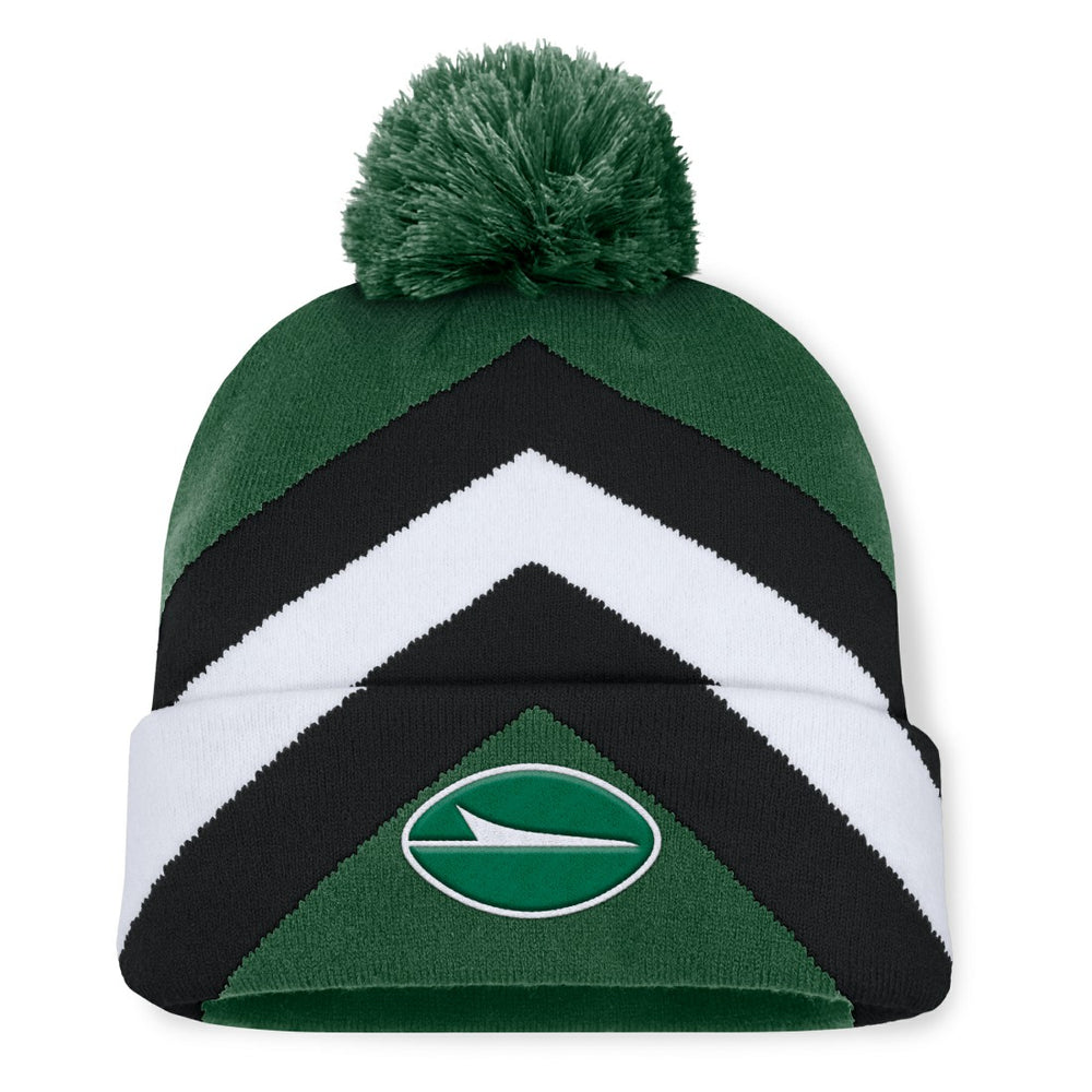 Fanatics New York Jets Women's Cornerback Cuffed Knit Hat with Pom Green