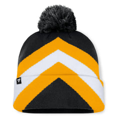 Fanatics Pittsburgh Steelers Women's Cornerback Cuffed Knit Hat with Pom Black