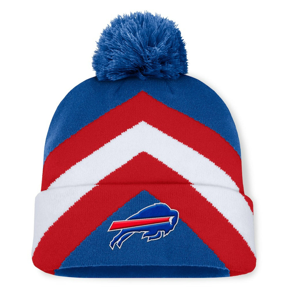 Fanatics Buffalo Bills Women's Cornerback Cuffed Knit Hat with Pom Royal