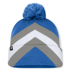 Fanatics Detroit Lions Women's Cornerback Cuffed Knit Hat with Pom Blue