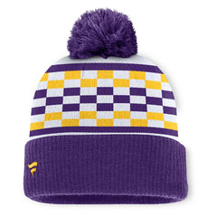 Fanatics Minnesota Vikings Women's End Zone Cuffed Knit Hat with Pom Purple