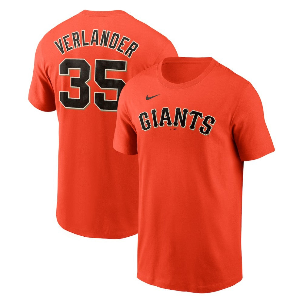 Justin Verlander San Francisco Giants Nike Fuse Name & Number T-Shirt - Orange - Nike Lifestyle