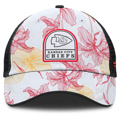 Fanatics Kansas City Chiefs Tropical Adjustable Trucker Hat White/Black