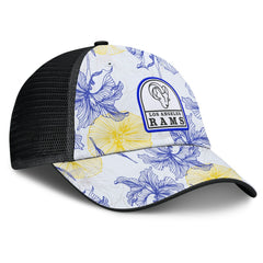 Fanatics Los Angeles Rams Tropical Adjustable Trucker Hat White/Black