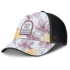 Fanatics Washington Commanders Tropical Adjustable Trucker Hat White/Black