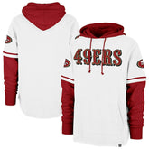 47 brand San Francisco 49ers '47 Trifecta Shortstop Pullover Hoodie White