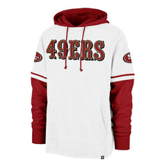 47 brand San Francisco 49ers '47 Trifecta Shortstop Pullover Hoodie White
