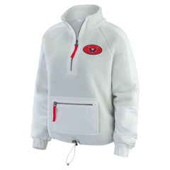 Washington Capitals WEAR by Erin Andrews Women's Polar Fleece Quarter-Zip Jacket - Gray - NHL 202830779
