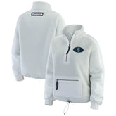 Seattle Kraken WEAR by Erin Andrews Women's Polar Fleece Quarter-Zip Jacket - Gray - NHL 202830781