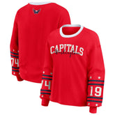 Washington Capitals WEAR by Erin Andrews Women's Long-Sleeve Sport T-Shirt - Red - NHL 202830805