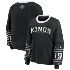 Los Angeles Kings WEAR by Erin Andrews Women's Long-Sleeve Sport T-Shirt - Black - NHL 202830806