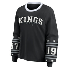 Los Angeles Kings WEAR by Erin Andrews Women's Long-Sleeve Sport T-Shirt - Black - NHL 202830806