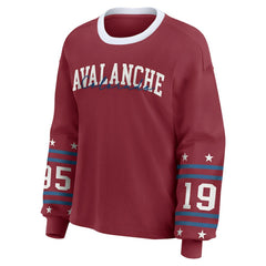 Colorado Avalanche WEAR by Erin Andrews Women's Long-Sleeve Sport T-Shirt - Burgundy - NHL 202830807