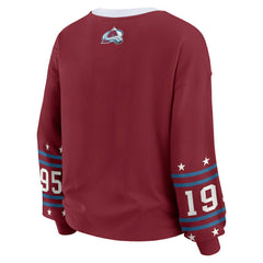 Colorado Avalanche WEAR by Erin Andrews Women's Long-Sleeve Sport T-Shirt - Burgundy - NHL 202830807