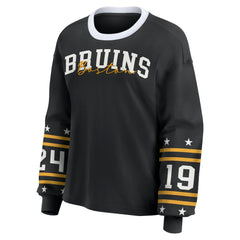 Boston Bruins WEAR by Erin Andrews Women's Long-Sleeve Sport T-Shirt - Black - NHL 202830808