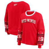 Detroit Red Wings WEAR by Erin Andrews Women's Long-Sleeve Sport T-Shirt - Red - NHL 202830810