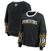 Pittsburgh Penguins WEAR by Erin Andrews Women's Long-Sleeve Sport T-Shirt - Black - NHL 202830814