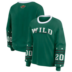 Minnesota Wild WEAR by Erin Andrews Women's Long-Sleeve Sport T-Shirt - Green - NHL 202830815