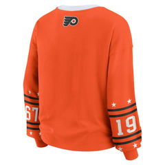 Philadelphia Flyers WEAR by Erin Andrews Women's Long-Sleeve Sport T-Shirt - Orange - NHL 202830818