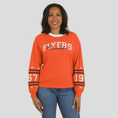 Philadelphia Flyers WEAR by Erin Andrews Women's Long-Sleeve Sport T-Shirt - Orange - NHL 202830818