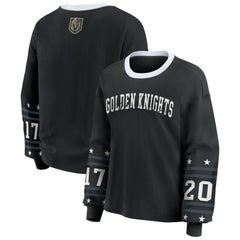 Vegas Golden Knights WEAR by Erin Andrews Women's Long-Sleeve Sport T-Shirt - Black - NHL 202830819