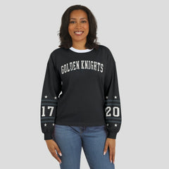 Vegas Golden Knights WEAR by Erin Andrews Women's Long-Sleeve Sport T-Shirt - Black - NHL 202830819