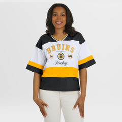 Boston Bruins WEAR by Erin Andrews Women's Jersey Style Tee - Black/White - NHL 202830844