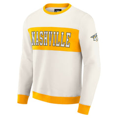 Nashville Predators Darius Rucker Collection by Fanatics Colorblock Pullover Sweatshirt - Cream - NHL 202831247