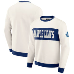 Toronto Maple Leafs Darius Rucker Collection by Fanatics Colorblock Pullover Sweatshirt - Cream - NHL 202831256