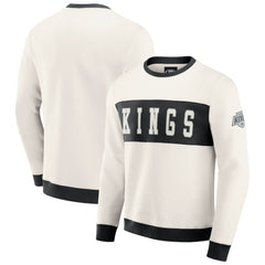 Los Angeles Kings Darius Rucker Collection by Fanatics Colorblock Pullover Sweatshirt - Cream - NHL 202831262