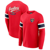 Florida Panthers Darius Rucker Collection by Fanatics Waffle-Knit Raglan Long Sleeve Henley T-Shirt - Red - NHL 202831296
