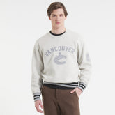 Vancouver Canucks Todd Snyder by Fanatics Relaxed Canadian Fleece Crew - Heather Gray - NHL 202846100
