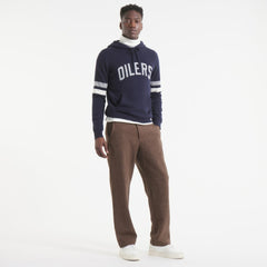 Edmonton Oilers Todd Snyder by Fanatics Cashmere Hooded Sweater - Navy - NHL 202846115