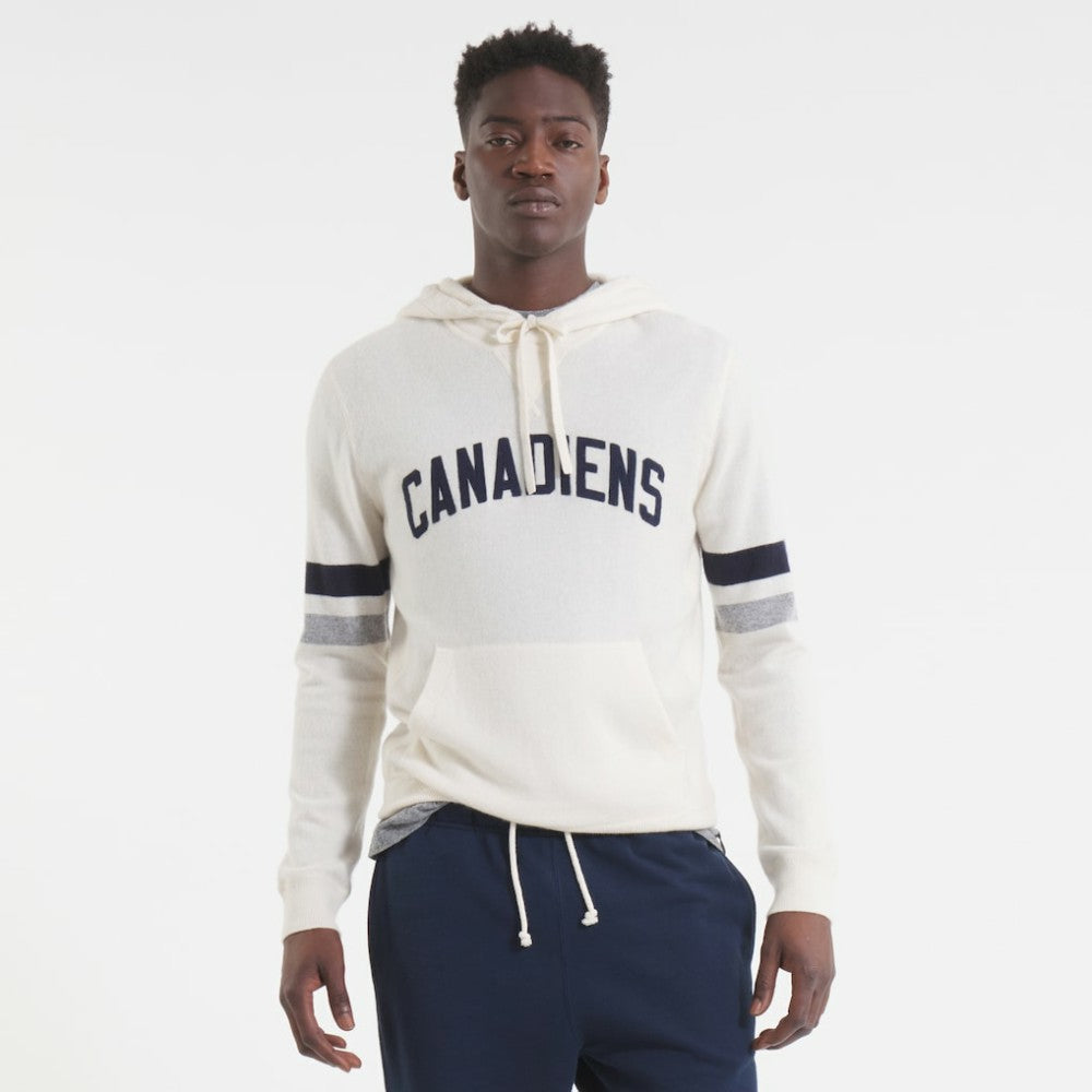 Montreal Canadiens Todd Snyder by Fanatics Cashmere Hooded Sweater - Oatmeal - NHL 202846122