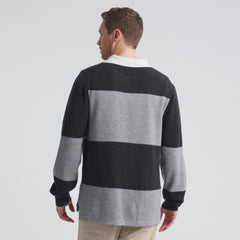 Los Angeles Kings Todd Snyder by Fanatics Cashmere Rugby Sweater - Athletic Heather Gray - NHL 202846125