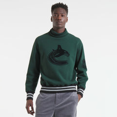 Vancouver Canucks Todd Snyder by Fanatics Relaxed Canadian Fleece Turtleneck - Dark Green - NHL 202846136