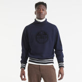 Edmonton Oilers Todd Snyder by Fanatics Relaxed Canadian Fleece Turtleneck - Navy - NHL 202846138