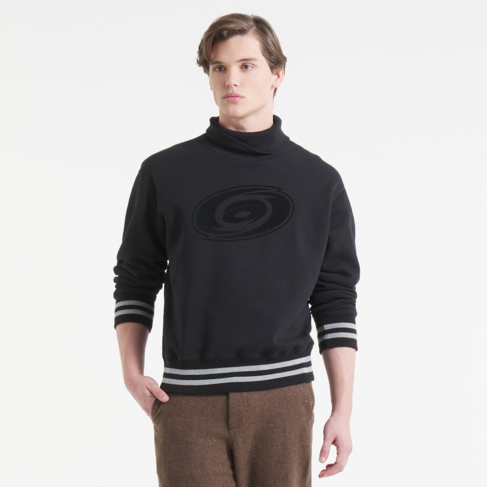 Carolina Hurricanes Todd Snyder by Fanatics Relaxed Canadian Fleece Turtleneck - Black - NHL 202846142