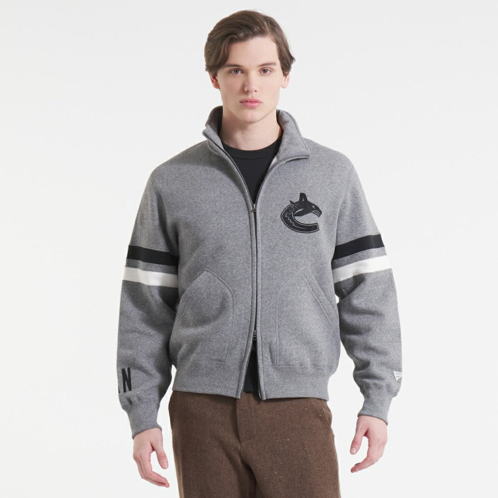 Vancouver Canucks Todd Snyder by Fanatics Full-Zip Fleece - Dark Heather Gray - NHL 202846164