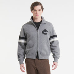 Vancouver Canucks Todd Snyder by Fanatics Full-Zip Fleece - Dark Heather Gray - NHL 202846164