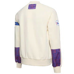 Philadelphia 76ers NBA x Two Hype Culture & Hoops Collection Premium Pullover Sweatshirt - Cream