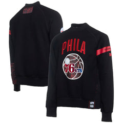 Philadelphia 76ers NBA x Two Hype Culture & Hoops Collection Premium Pullover Sweatshirt - Black