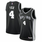 De'Aaron Fox San Antonio Spurs Youth Swingman Jersey Icon Edition Black | Nike for sale
