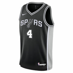 De'Aaron Fox San Antonio Spurs Youth Swingman Jersey Icon Edition Black | Nike for sale